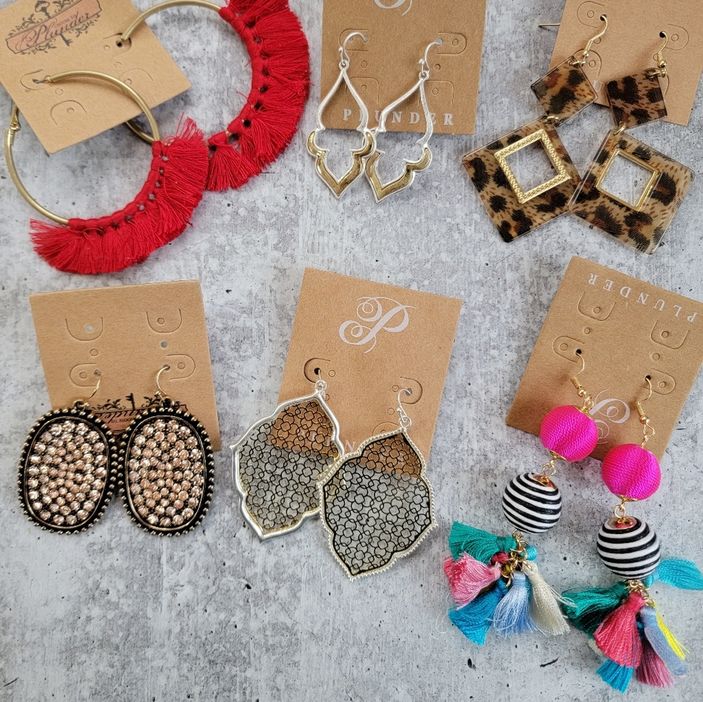 Plunder Statement Earrings Lot